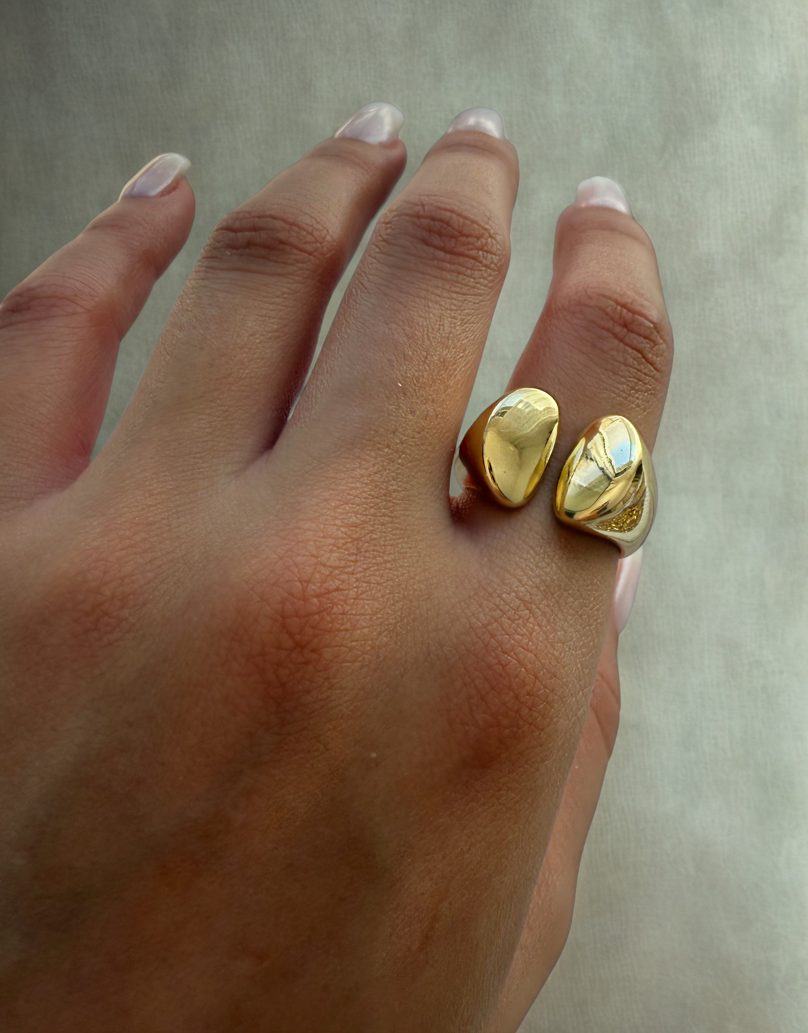 Parallel Gold Ring