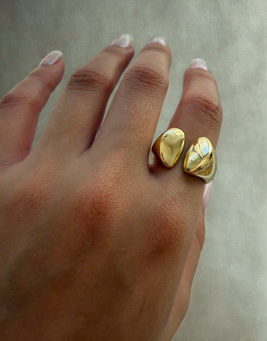Parallel Gold Ring