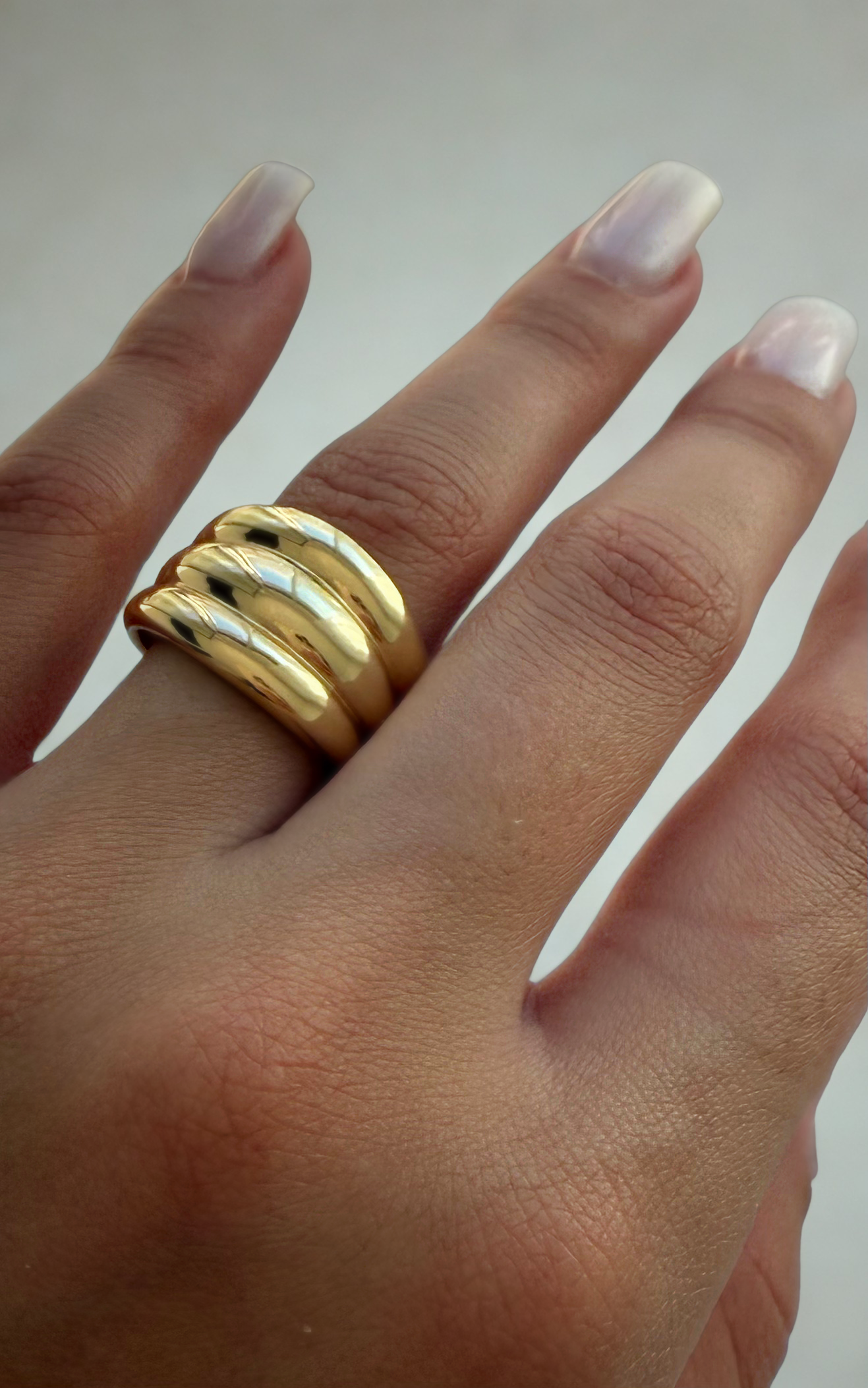 Triple Band Gold Ring