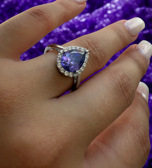 Violet Bloom Ring