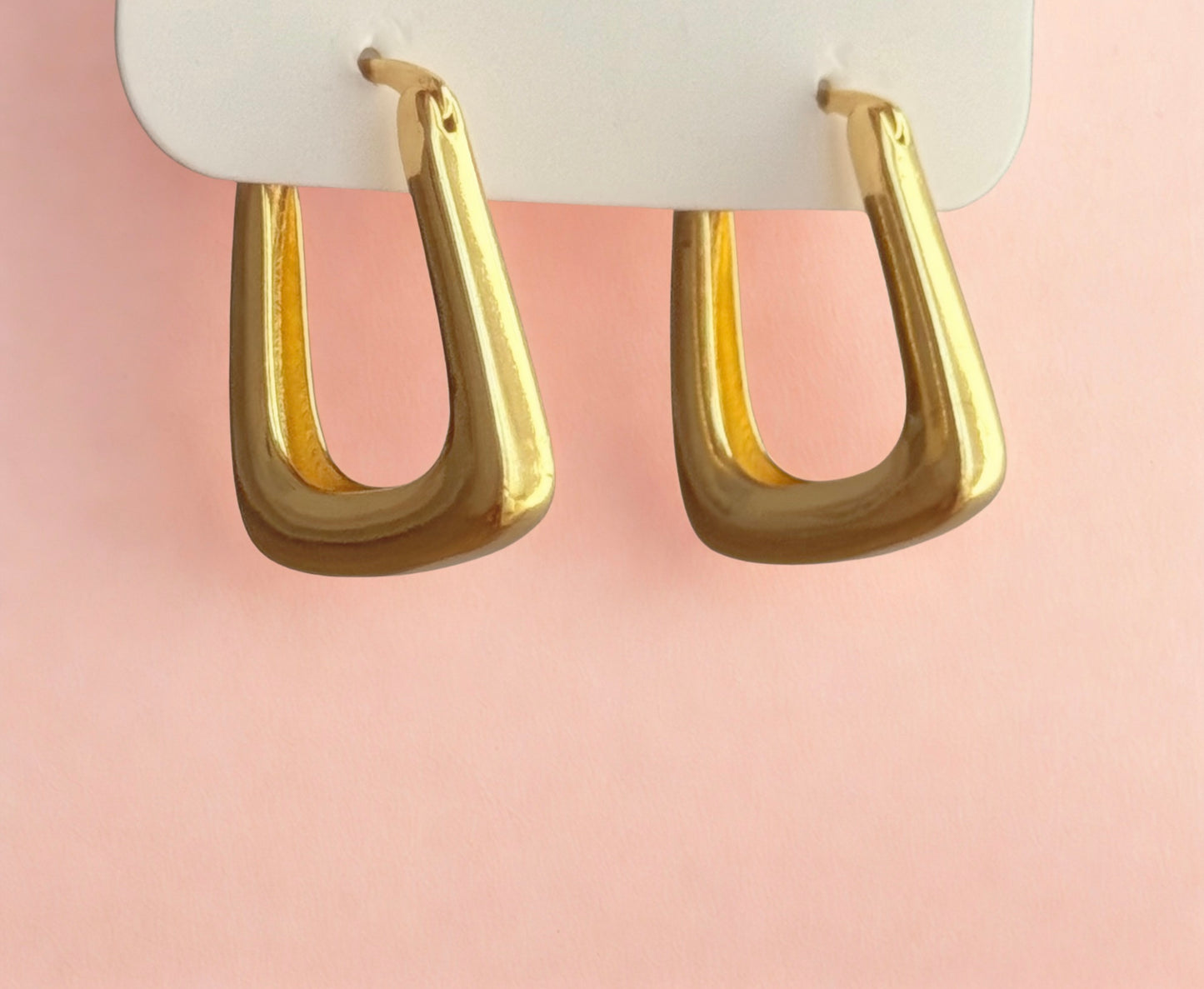 Golden U Hoops