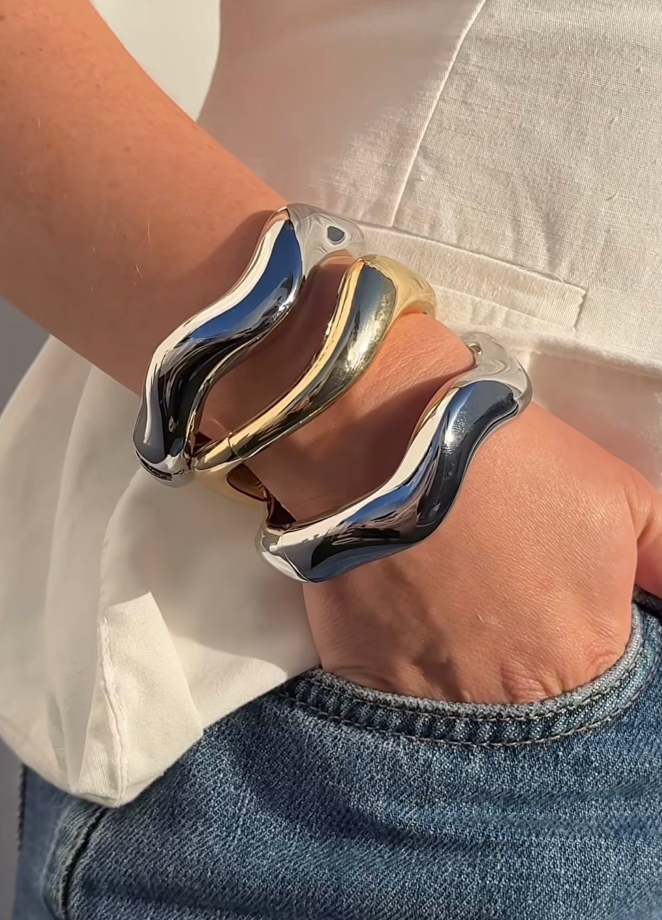 Set of 3 Stylish Bracelets