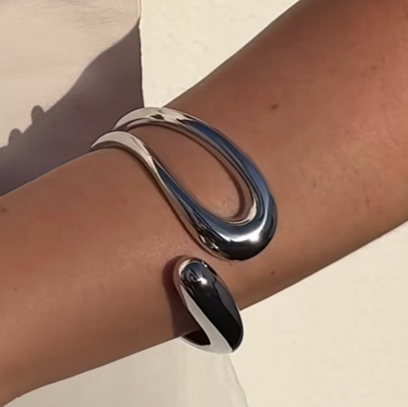 Sleek Silver Bracelet